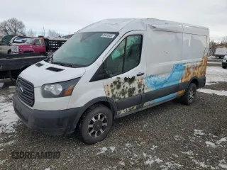 2018 Ford Transit with VIN 1FTYR2CM4JKA57178, listed as a Copart auction lot 88455055 with 82,485 mi miles and Salvage Title. Bid and sale history available at carsss.com. Image 1.