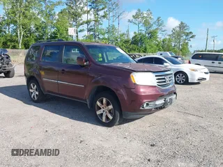 2013 Honda Pilot Touring z VIN 5FNYF3H91DB018035, wystawiony jako IAAI lot #42577915 z przebiegiem 273 982 mil mil oraz . Historia ofert i sprzedaży dostępna na DreamBid. Obrazek 1.