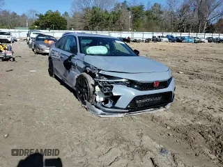 2022 Honda Civic Si with VIN 2HGFE1E54NH471949, listed as a Copart auction lot 50226145 with 50,535 mi miles and Salvage Title. Bid and sale history available at DreamBid. Image 11.