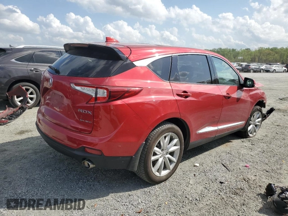 2020 Acura RDX with VIN 5J8TC2H36LL025049, listed as a Copart auction lot 51838975 with 0 mi miles and Salvage Title. Bid and sale history available at carsss.com. Image 3.
