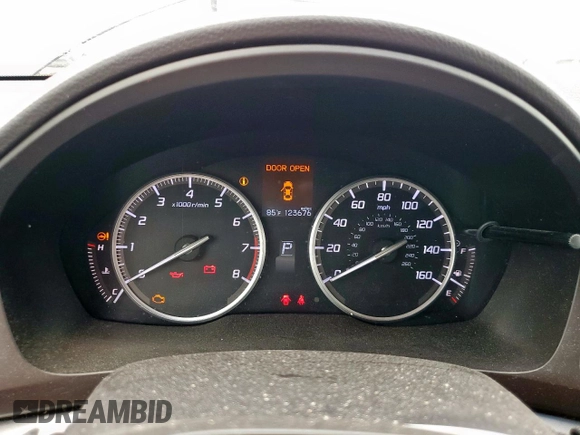 2014 Acura ILX Tech Pkg with VIN 19VDE1F78EE003684, listed as a Copart auction lot 53689565 with 123,676 mi miles and Salvage Title. Bid and sale history available at carsss.com. Image 9.