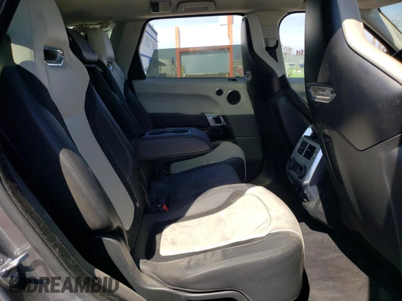 2019 Land Rover Range Rover Sport SVR with VIN SALWZ2SE1KA821229, listed as a Copart auction lot 46213362 with Not Provided miles and Non Repairable. Bid and sale history available at DreamBid. Image 6.