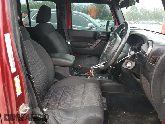 2012 Jeep Wrangler Unlimited Sport RHD with VIN 1C4BJWKGXCL102279, listed as a Copart auction lot 75360814 with 262,514 mi miles and Salvage title. Bid and sale history available at DreamBid. Image 7.
