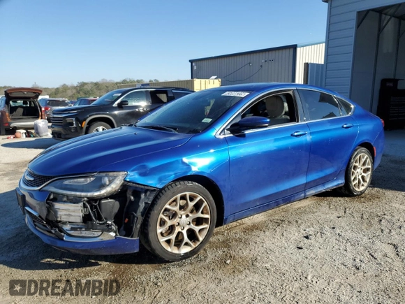 2016 Chrysler 200 C with VIN 1C3CCCEG3GN110490, listed as a Copart auction lot 45888225 with 109,790 mi miles and Clean Title. Bid and sale history available at carsss.com. Image 1.