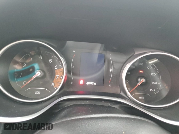 2021 Jeep Compass Altitude with VIN 3C4NJCBB8MT571232, listed as a Copart auction lot 62539405 with 42,977 mi miles and Salvage title. Bid and sale history available at DreamBid. Image 9.