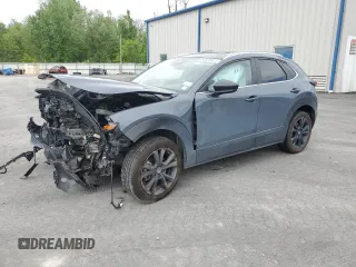 2024 Mazda CX-30 S Carbon Edition с VIN 3MVDMBCM9RM607345, выставлен на аукционе Copart как лот 56855925 с пробегом 19 295 миль миль и Списание • Salvage title. История ставок и продаж доступна на DreamBid. Изображение 1.