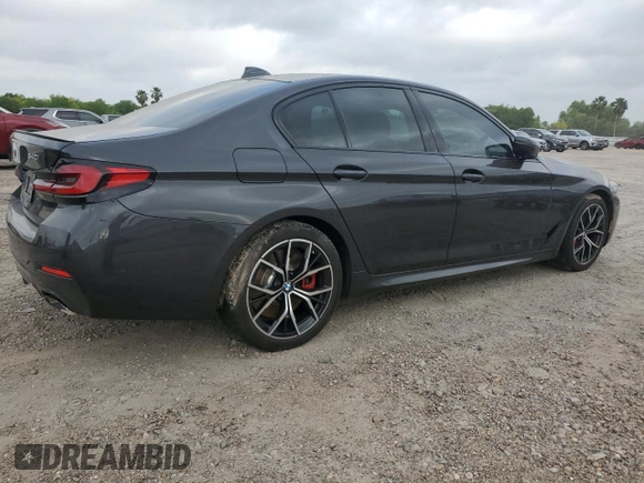 2023 BMW 5 Series 540i with VIN WBA53BJ04PCL88945, listed as a Copart auction lot 51529275 with Not provided miles and Salvage title. Bid and sale history available at DreamBid. Image 3.