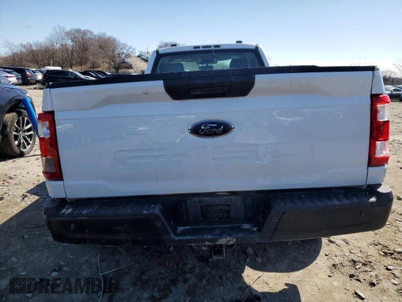 2022 Ford F-150 XL with VIN 1FTMF1CB7NKD81697, listed as a Copart auction lot 46955925 with 77,635 mi miles and Salvage Title. Bid and sale history available at carsss.com. Image 6.