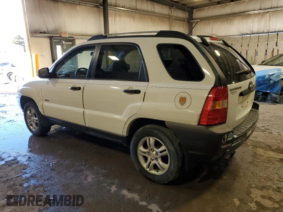 2005 Kia Sportage LX with VIN KNDJE723957069595, listed as a Copart auction lot 80123084 with Not Provided miles and Salvage Title. Bid and sale history available at carsss.com. Image 2.