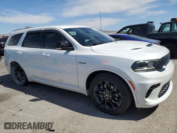 2021 Dodge Durango R/T with VIN 1C4SDJCT4MC558933, listed as a Copart auction lot 52830365 with 59,882 mi miles and Salvage title. Bid and sale history available at DreamBid. Image 4.