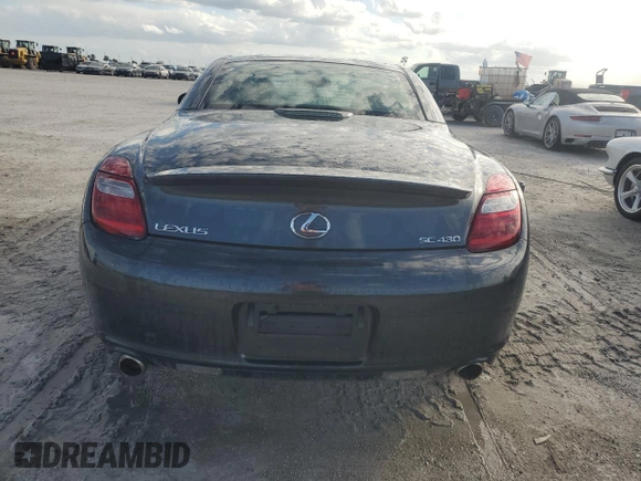2008 Lexus SC 430 with VIN JTHFN45Y389018533, listed as a Copart auction lot 74909164 with Not provided miles and Non repairable. Bid and sale history available at DreamBid. Image 6.