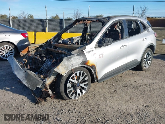 2020 Ford Escape SE Sport Hybrid with VIN 1FMCU0BZ9LUC42551, listed as a IAAI auction lot 40038986 with Not Provided miles and . Bid and sale history available at carsss.com. Image 2.