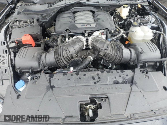 2024 Ford Mustang GT with VIN 1FA6P8CF3R5411497, listed as a Copart auction lot 55979545 with 6,607 mi miles and Salvage title. Bid and sale history available at DreamBid. Image 11.