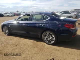 2021 Genesis G70 2.0T with VIN KMTG64LA7MU078414, listed as a Copart auction lot 71033724 with 47,281 mi miles and Clean Title. Bid and sale history available at carsss.com. Image 2.