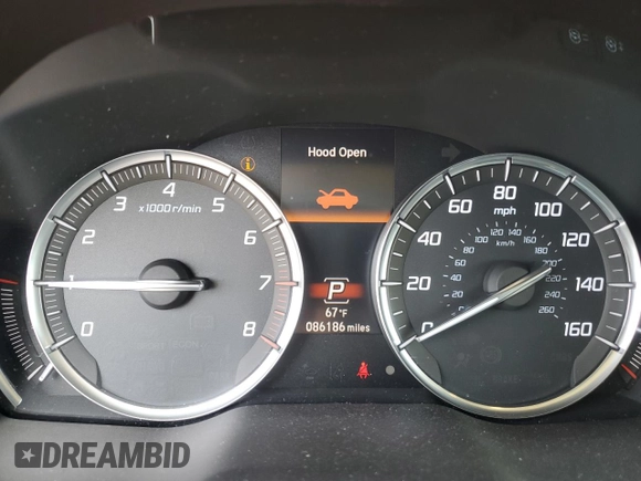 2018 Acura MDX Advance with VIN 5J8YD4H89JL023934, listed as a Copart auction lot 48210145 with 86,186 mi miles and Salvage Title. Bid and sale history available at carsss.com. Image 9.