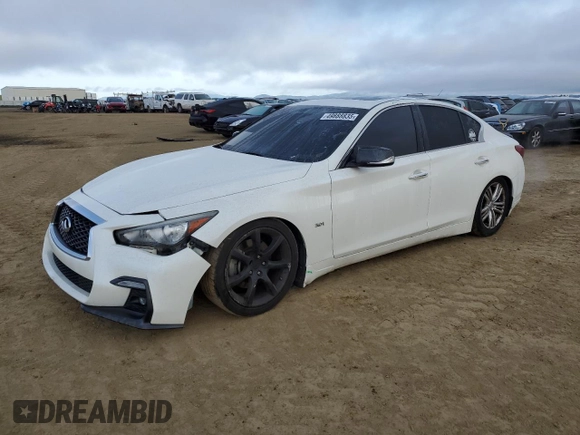 2018 Infiniti Q50 Sport with VIN JN1EV7AP5JM359885, listed as a Copart auction lot 49888835 with 121,198 mi miles and Salvage Title. Bid and sale history available at carsss.com. Image 1.