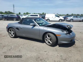 2003 Porsche Boxster with VIN WP0CA29803U623260, listed as a Copart auction lot 54511835 with 53,596 mi miles and Salvage title. Bid and sale history available at DreamBid. Image 4.