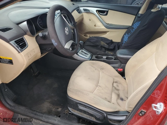 2012 Hyundai Elantra GLS PZEV with VIN KMHDH4AE4CU321205, listed as a Copart auction lot 50768905 with 0 mi miles and Clean Title. Bid and sale history available at carsss.com. Image 7.