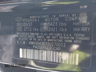 2018 Genesis G80 3.8L z VIN KMHGN4JE7JU270012, wystawiony jako IAAI lot #41462530 z przebiegiem 125 780 mil mil oraz . Historia ofert i sprzedaży dostępna na DreamBid. Obrazek 9.