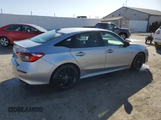 2022 Honda Civic Sport with VIN 2HGFE2F59NH563594, listed as a Copart auction lot 52135515 with 33,339 mi miles and Salvage Title. Bid and sale history available at carsss.com. Image 3.