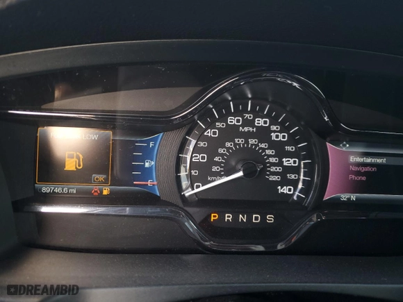 2014 Lincoln MKS with VIN 1LNHL9EK1EG612260, listed as a Copart auction lot 43759825 with 89,746 mi miles and Salvage Title. Bid and sale history available at carsss.com. Image 9.