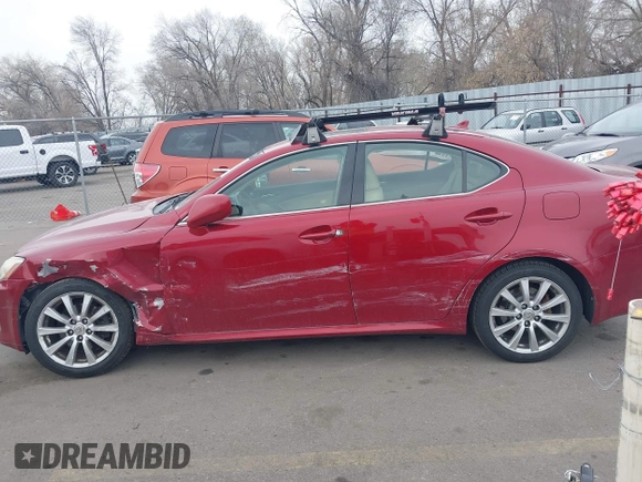 2008 Lexus IS 250 with VIN JTHCK262285020968, listed as a IAAI auction lot 41913121 with 125,435 mi miles. Bid and sale history available at carsss.com. Image 14.
