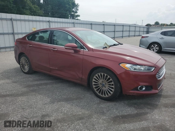 2016 Ford Fusion Titanium with VIN 3FA6P0K93GR347064, listed as a Copart auction lot 58547915 with 190,597 mi miles and Salvage title. Bid and sale history available at DreamBid. Image 4.
