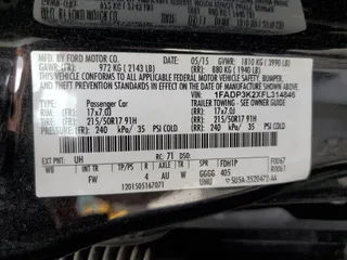 2015 Ford Focus SE with VIN 1FADP3K2XFL314846, listed as a Copart auction lot 43855985 with 64,418 mi miles and Salvage Title. Bid and sale history available at carsss.com. Image 12.