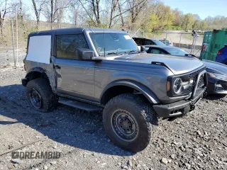 2022 Ford Bronco with VIN 1FMDE5AH5NLB19801, listed as a Copart auction lot 50160135 with 7,759 mi miles and Salvage Title. Bid and sale history available at carsss.com. Image 4.
