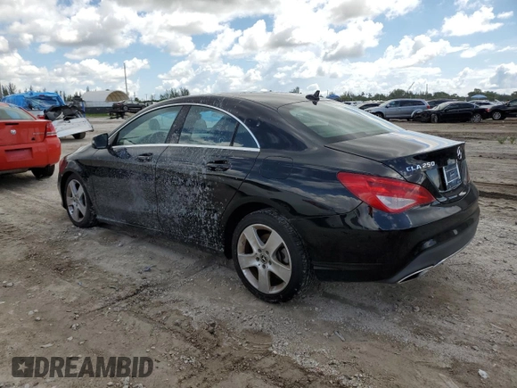 2018 Mercedes-Benz CLA 250 with VIN WDDSJ4GB1JN586271, listed as a Copart auction lot 62459963 with 59,323 mi miles and . Bid and sale history available at DreamBid. Image 2.
