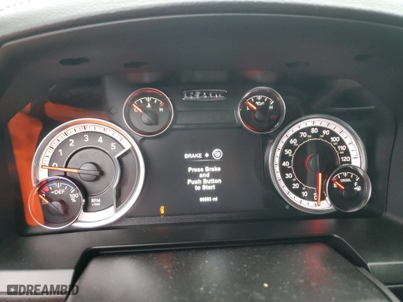 2018 Ram 2500 Laramie with VIN 3C6UR5FL1JG368147, listed as a Copart auction lot 46546105 with 90,893 mi miles and Salvage Title. Bid and sale history available at carsss.com. Image 9.