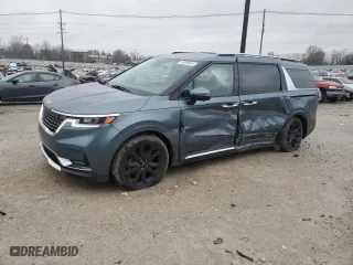2022 Kia Carnival SX Prestige with VIN KNDNE5H33N6148263, listed as a Copart auction lot 85090084 with 71,502 mi miles and Salvage Title. Bid and sale history available at carsss.com. Image 1.