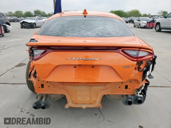 2019 Kia Stinger GT with VIN KNAE35LC9K6070562, listed as a Copart auction lot 51612275 with 75,785 mi miles and Salvage Title. Bid and sale history available at DreamBid. Image 8.