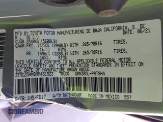 2021 Toyota Tacoma SR с VIN 3TMCZ5AN8MM431523, выставлен на аукционе IAAI как лот 41928279 с пробегом 26 164 миль миль и . История ставок и продаж доступна на DreamBid. Изображение 9.