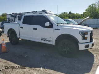 2017 Ford F-150 XL with VIN 1FTEW1EPXHFB15410, listed as a Copart auction lot 58523905 with 127,197 mi miles and Salvage title. Bid and sale history available at DreamBid. Image 4.