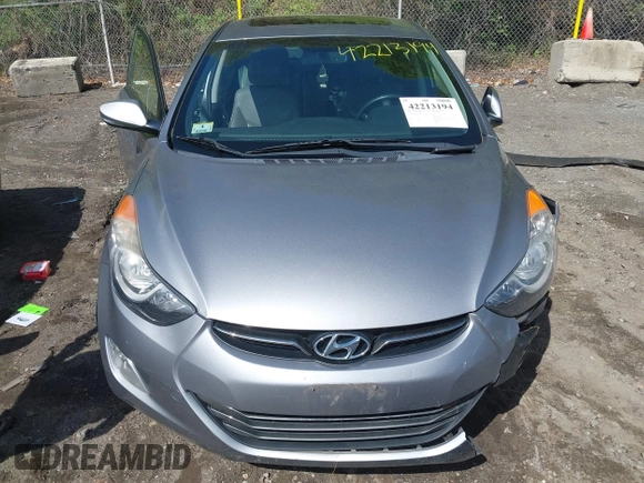 2013 Hyundai Elantra GLS with VIN KMHDH4AE8DU536524, listed as a IAAI auction lot 42213194 with 178,343 mi miles and . Bid and sale history available at DreamBid. Image 12.