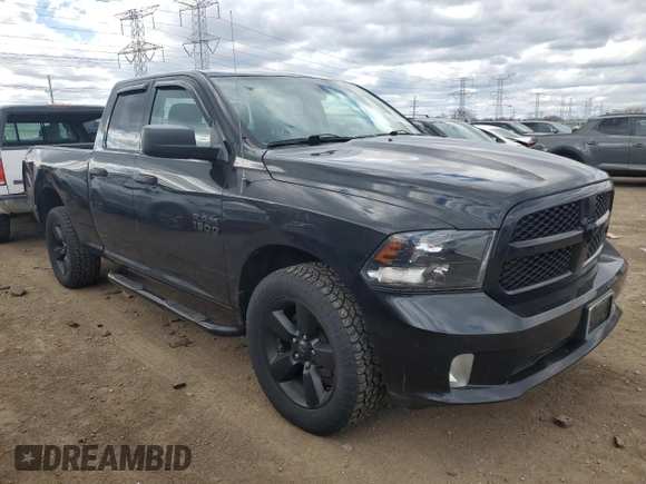 2018 Ram 1500 Express with VIN 1C6RR7FGXJS298063, listed as a Copart auction lot 53107165 with 132,876 mi miles and Salvage title. Bid and sale history available at DreamBid. Image 4.