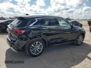 2024 Infiniti QX50 Luxe z VIN 3PCAJ5BA6RF105774, wystawiony jako Copart lot #44301445 z przebiegiem 2 532 mil mil oraz Szkoda całkowita • Salvage title. Historia ofert i sprzedaży dostępna na DreamBid. Obrazek 3.