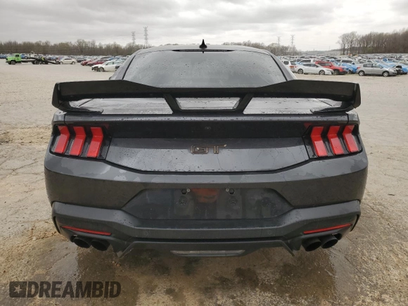 2024 Ford Mustang GT with VIN 1FA6P8CF8R5420289, listed as a Copart auction lot 49837415 with 19,636 mi miles and Salvage title. Bid and sale history available at DreamBid. Image 6.