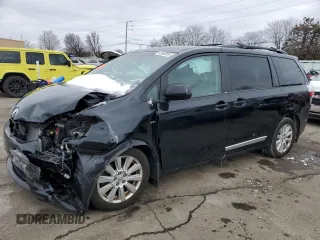 2017 Toyota Sienna LE with VIN 5TDJZ3DC7HS185821, listed as a Copart auction lot 45869055 with 99,169 mi miles and Salvage Title. Bid and sale history available at carsss.com. Image 1.