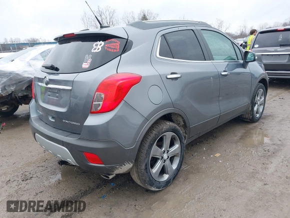 2014 Buick Encore with VIN KL4CJASB7EB592744, listed as a IAAI auction lot 41991047 with 92,702 mi miles. Bid and sale history available at carsss.com. Image 4.
