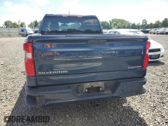 2021 Chevrolet Silverado 1500 Custom with VIN 3GCPYBEH8MG162087, listed as a Copart auction lot 59686794 with 29,248 mi miles and Salvage Title. Bid and sale history available at DreamBid. Image 6.
