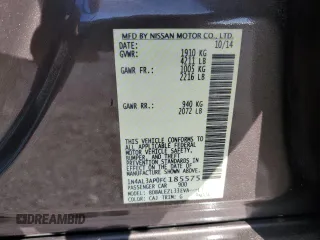 2015 Nissan Altima S with VIN 1N4AL3AP0FC185575, listed as a Copart auction lot 52015805 with 128,262 mi miles and Salvage Title. Bid and sale history available at DreamBid. Image 12.