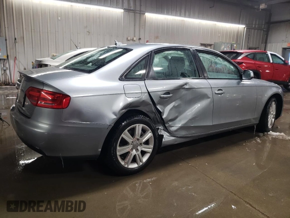 2011 Audi A4 Premium with VIN WAUBFAFL0BA082630, listed as a Copart auction lot 45688645 with 187,452 mi miles and Salvage Title. Bid and sale history available at carsss.com. Image 3.