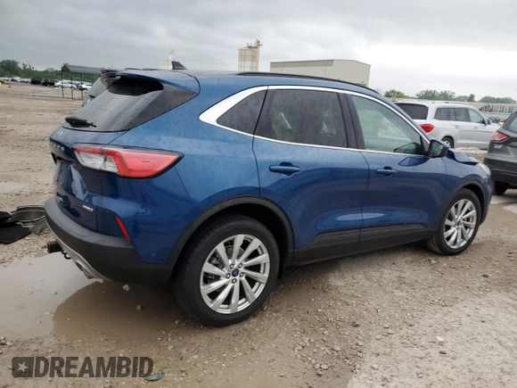2022 Ford Escape Titanium с VIN 1FMCU9J95NUB64746, выставлен на аукционе Copart как лот 57643815 с пробегом 32 476 миль миль и Списание • Salvage title. История ставок и продаж доступна на DreamBid. Изображение 3.