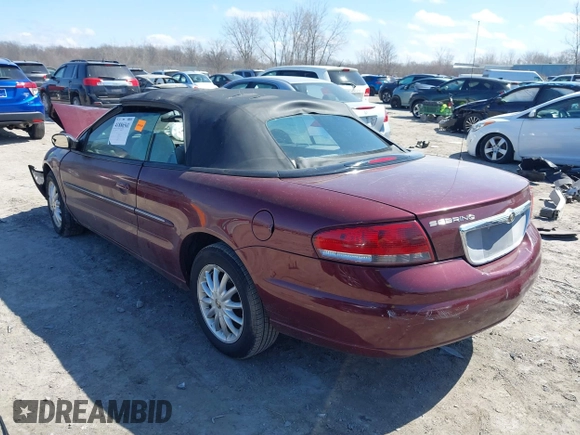 2002 Chrysler Sebring с VIN 1C3EL45R12N279240, выставлен на аукционе IAAI как лот 41886541 с пробегом 65 576 миль миль и . История ставок и продаж доступна на DreamBid. Изображение 3.