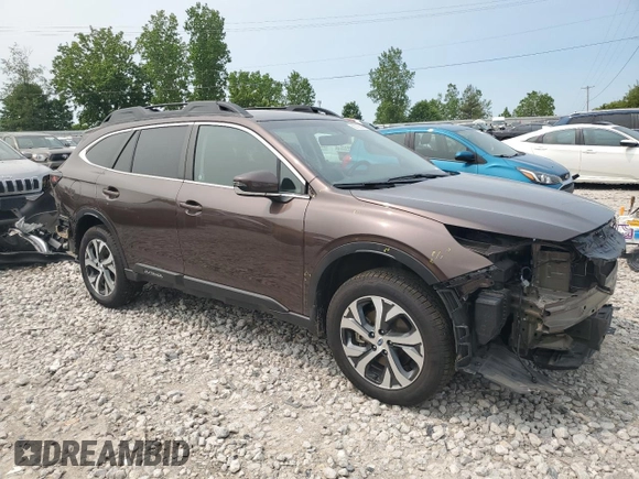 2021 Subaru Outback Limited with VIN 4S4BTAMC8M3156863, listed as a Copart auction lot 58729645 with 29,049 mi miles and Salvage title. Bid and sale history available at DreamBid. Image 4.