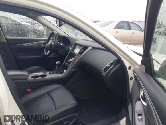 2017 Infiniti Q50 2.0t with VIN JN1CV7AR0HM681482, listed as a IAAI auction lot 41734242 with 228,838 mi miles. Bid and sale history available at carsss.com. Image 5.