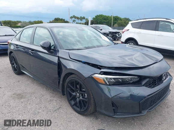 2025 Honda Civic Sport with VIN 2HGFE2F56SH546313, listed as a IAAI auction lot 41889296 with 4,768 mi miles and . Bid and sale history available at DreamBid. Image 6.