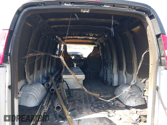 2021 Chevrolet Express Cargo with VIN 1GCWGBFP1M1267945, listed as a IAAI auction lot 38745449 with Not provided miles and . Bid and sale history available at DreamBid. Image 8.
